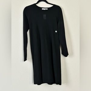 Ann Taylor loft black sweater dress small NWT